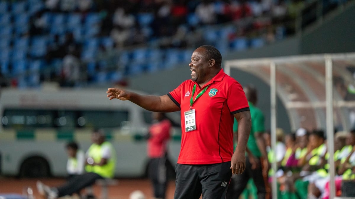 Lovemore Fazili Directs Malawi from the Touchline