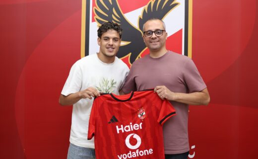 Mahmoud Salah During His Al Ahly Unveiling