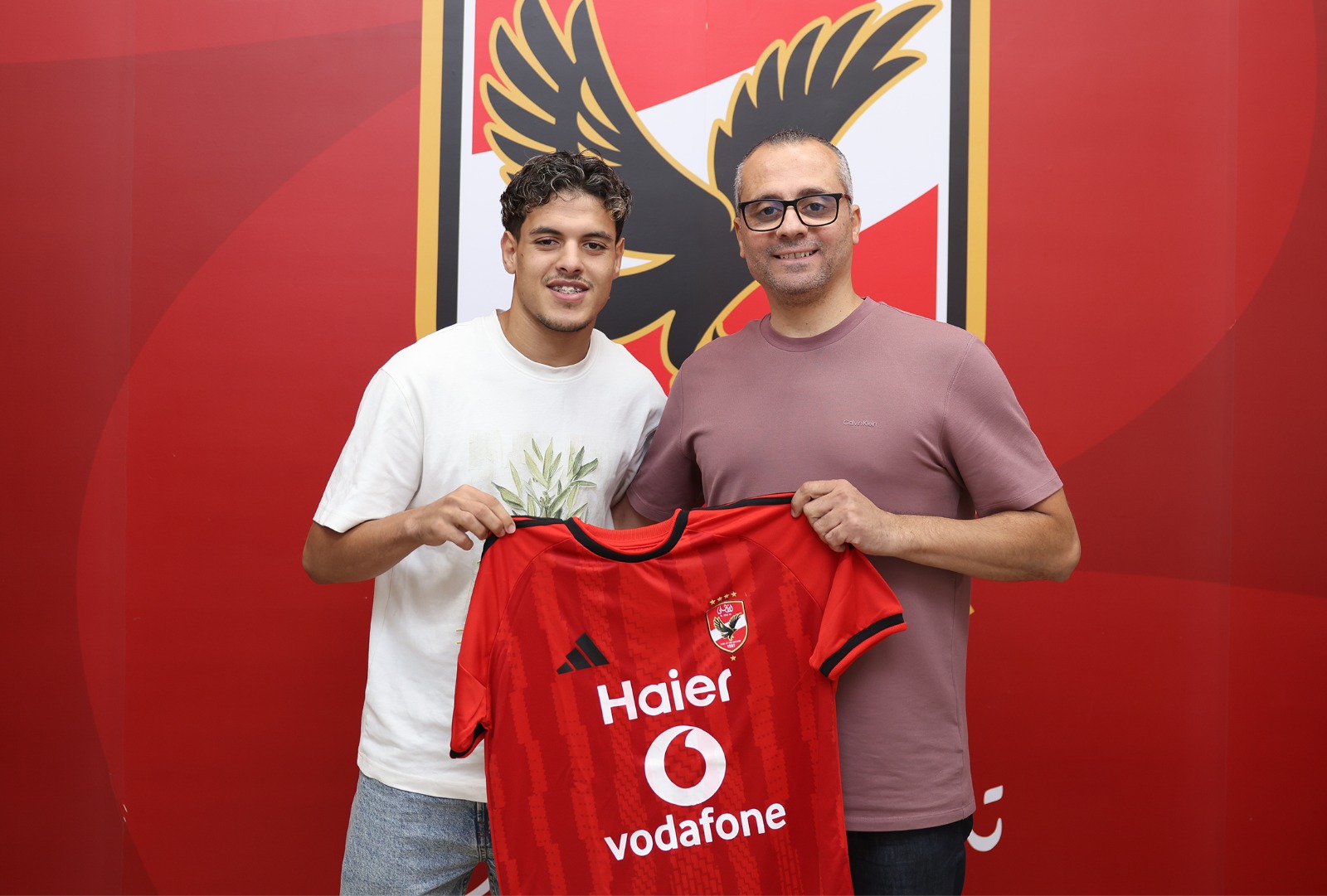 Mahmoud Salah During His Al Ahly Unveiling