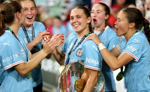 Melbourne City Celebrate A League Women Championship