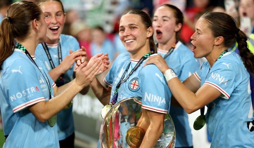 Melbourne City Celebrate A League Women Championship
