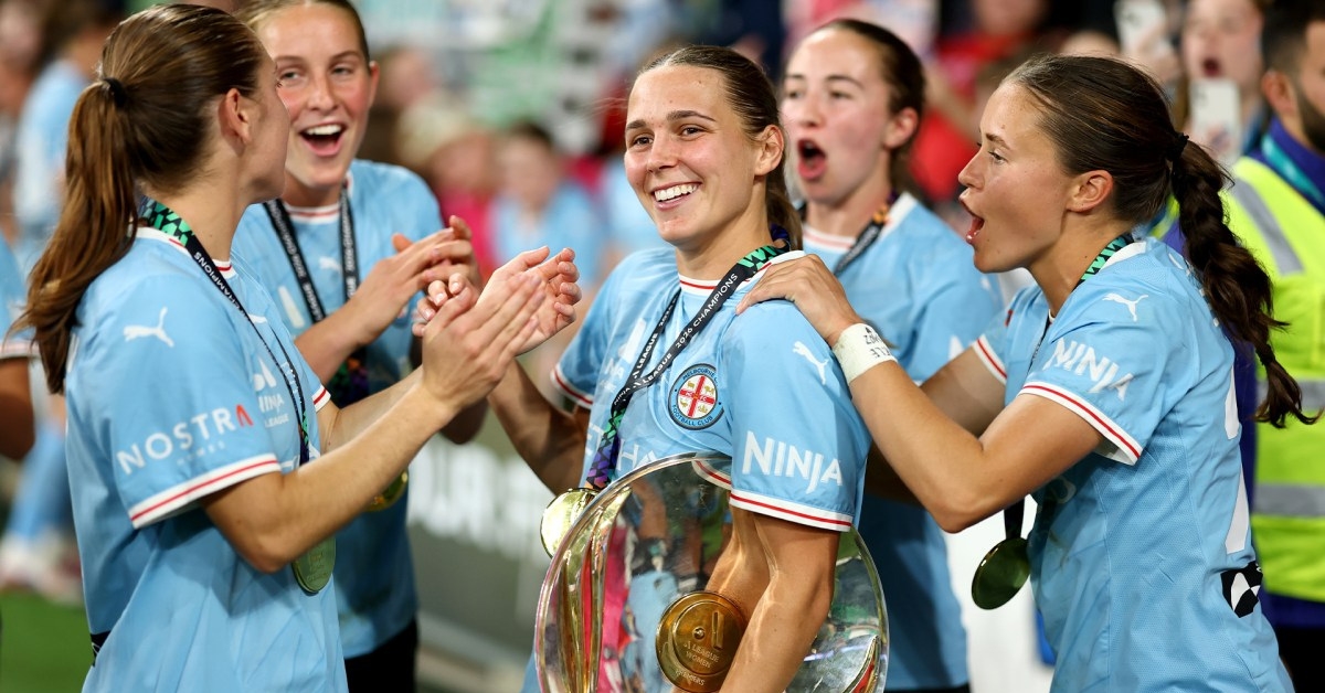 Melbourne City Celebrate A League Women Championship