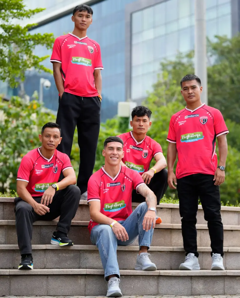NorthEast United players pose for a photo