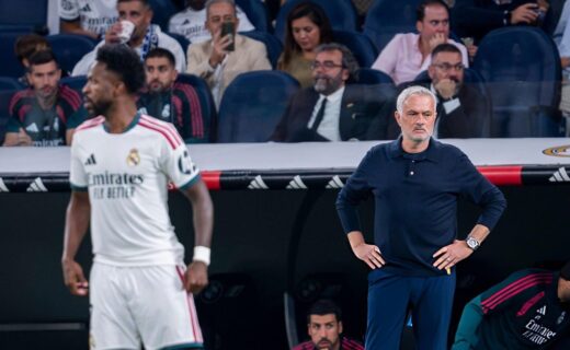 Vinicius Jr and Jose Mourinho