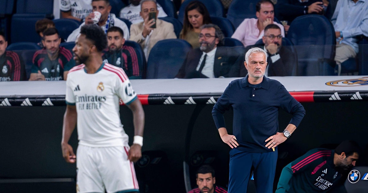 Vinicius Jr and Jose Mourinho